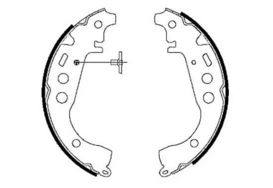 Bremsbackensatz Hinterachse PAGID H9035N Bild Bremsbackensatz Hinterachse PAGID H9035N