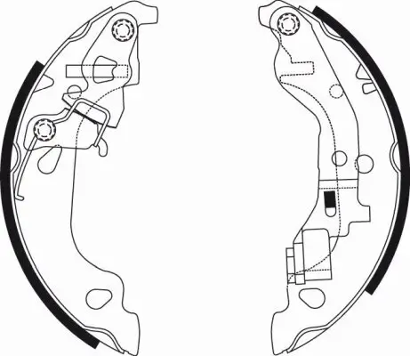 Bremsbackensatz Hinterachse PAGID H9565N Bild Bremsbackensatz Hinterachse PAGID H9565N