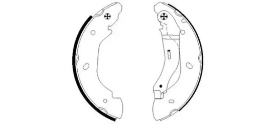 Bremsbackensatz Hinterachse PAGID H9525N Bild Bremsbackensatz Hinterachse PAGID H9525N