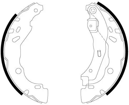 Bremsbackensatz Hinterachse PAGID H9600N Bild Bremsbackensatz Hinterachse PAGID H9600N
