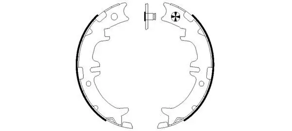 Bremsbackensatz, Feststellbremse Hinterachse PAGID H9615N