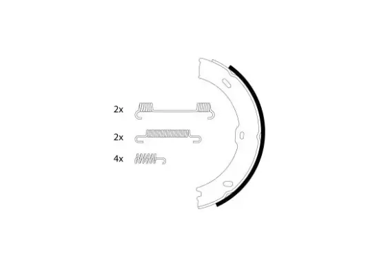 Bremsbackensatz, Feststellbremse Hinterachse PAGID H9930N Bild Bremsbackensatz, Feststellbremse Hinterachse PAGID H9930N