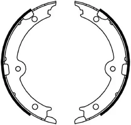 Bremsbackensatz, Feststellbremse Hinterachse PAGID H1744N