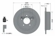 Bremsscheibe Hinterachse PAGID 54694NC