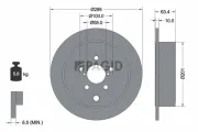 Bremsscheibe Hinterachse PAGID 55000N