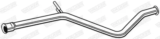 Abgasrohr Mitte WALKER 06433 Bild Abgasrohr Mitte WALKER 06433