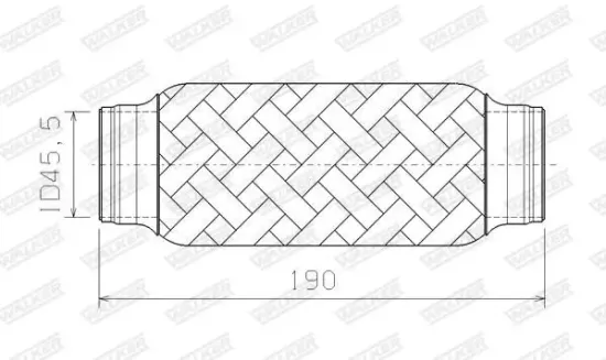 Wellrohr, Abgasanlage WALKER 10406 Bild Wellrohr, Abgasanlage WALKER 10406