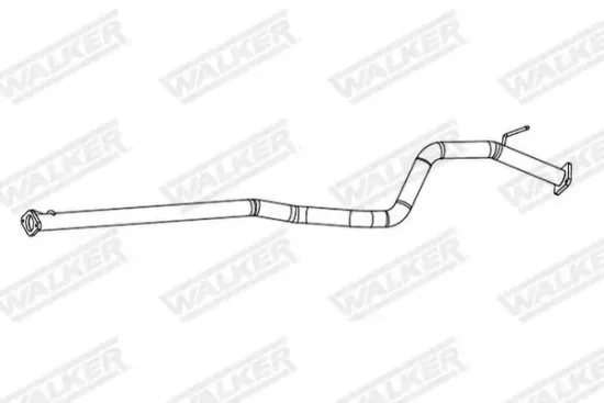 Abgasrohr WALKER 10857 Bild Abgasrohr WALKER 10857