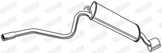 Endschalldämpfer hinten WALKER 21041 Bild Endschalldämpfer hinten WALKER 21041