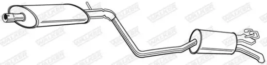 Endschalldämpfer WALKER 21087 Bild Endschalldämpfer WALKER 21087