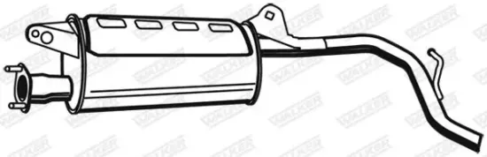 Endschalldämpfer hinten hinten WALKER 21106 Bild Endschalldämpfer hinten hinten WALKER 21106