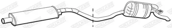 Endschalldämpfer hinten hinten WALKER 21880 Bild Endschalldämpfer hinten hinten WALKER 21880