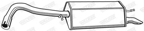 Endschalldämpfer hinten WALKER 22036 Bild Endschalldämpfer hinten WALKER 22036