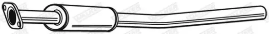 Mittelschalldämpfer Mitte Mitte WALKER 22161 Bild Mittelschalldämpfer Mitte Mitte WALKER 22161
