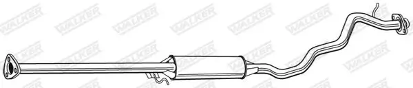Mittelschalldämpfer WALKER 22457
