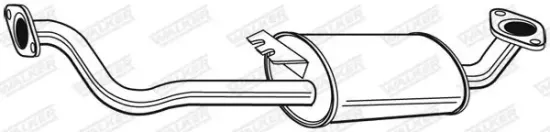 Mittelschalldämpfer WALKER 22588 Bild Mittelschalldämpfer WALKER 22588