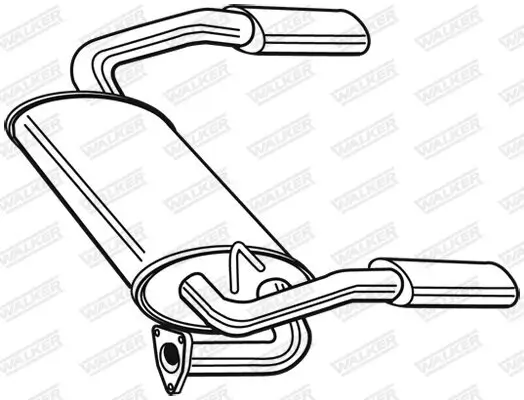 Endschalldämpfer WALKER 22676 Bild Endschalldämpfer WALKER 22676