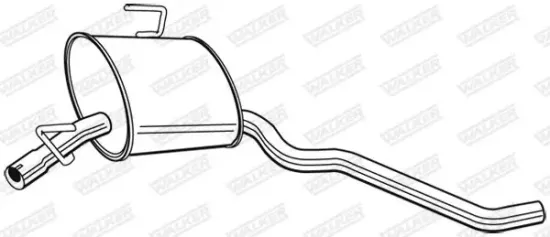 Mittelschalldämpfer Mitte WALKER 22688 Bild Mittelschalldämpfer Mitte WALKER 22688