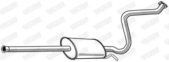 Mittelschalldämpfer WALKER 22833 Bild Mittelschalldämpfer WALKER 22833