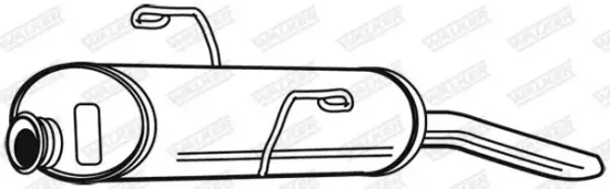 Endschalldämpfer hinten WALKER 22870 Bild Endschalldämpfer hinten WALKER 22870