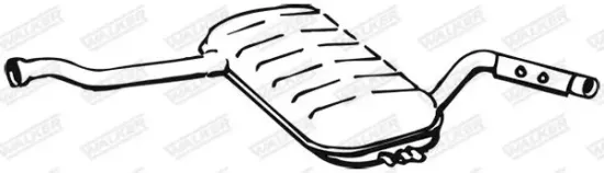 Mittelschalldämpfer WALKER 23047 Bild Mittelschalldämpfer WALKER 23047