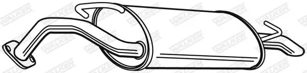 Endschalldämpfer WALKER 23156