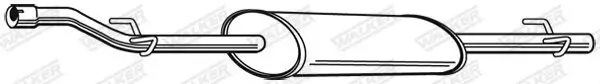 Mittelschalldämpfer WALKER 23245