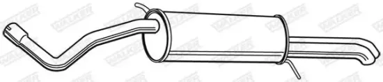 Endschalldämpfer hinten WALKER 23345 Bild Endschalldämpfer hinten WALKER 23345