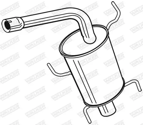 Endschalldämpfer WALKER 24114 Bild Endschalldämpfer WALKER 24114