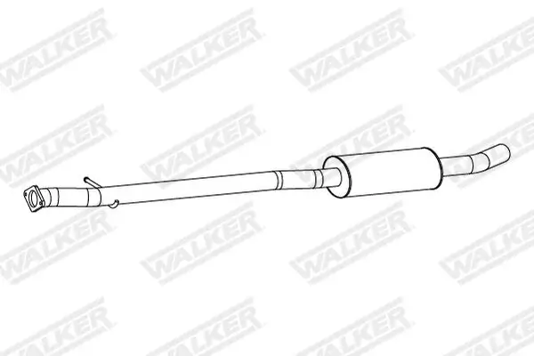 Mittelschalldämpfer WALKER 24231