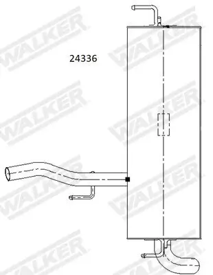 Endschalldämpfer WALKER 24336 Bild Endschalldämpfer WALKER 24336