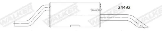 Endschalldämpfer WALKER 24492 Bild Endschalldämpfer WALKER 24492