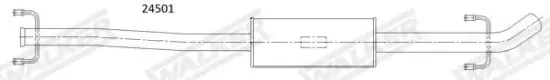Endschalldämpfer WALKER 24501 Bild Endschalldämpfer WALKER 24501