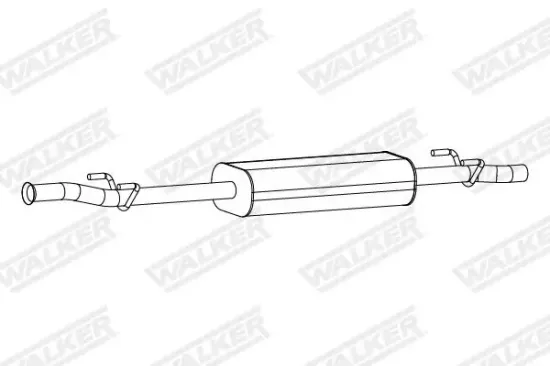 Mittelschalldämpfer WALKER 24540 Bild Mittelschalldämpfer WALKER 24540