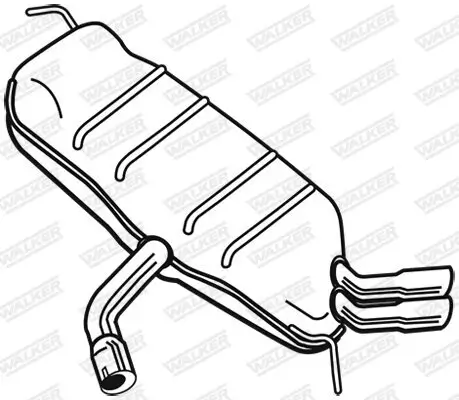 Endschalldämpfer WALKER 25088 Bild Endschalldämpfer WALKER 25088