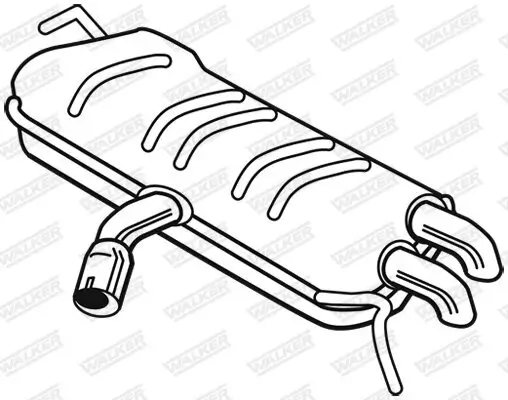 Endschalldämpfer WALKER 25124 Bild Endschalldämpfer WALKER 25124