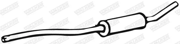 Mittelschalldämpfer Mitte Mitte WALKER 25243