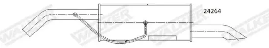 Endschalldämpfer WALKER 25264 Bild Endschalldämpfer WALKER 25264