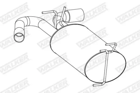 Endschalldämpfer WALKER 25267 Bild Endschalldämpfer WALKER 25267