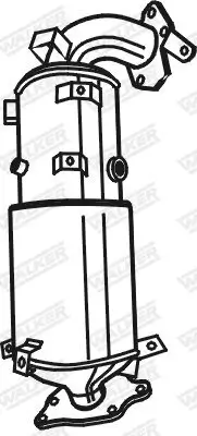 Ruß-/Partikelfilter, Abgasanlage vorne WALKER 73272 Bild Ruß-/Partikelfilter, Abgasanlage vorne WALKER 73272