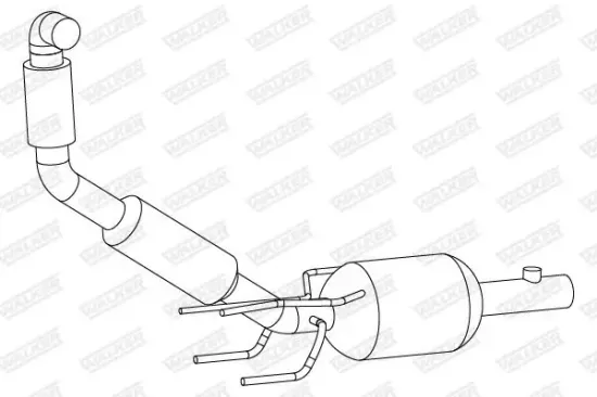 Ruß-/Partikelfilter, Abgasanlage WALKER 73386 Bild Ruß-/Partikelfilter, Abgasanlage WALKER 73386