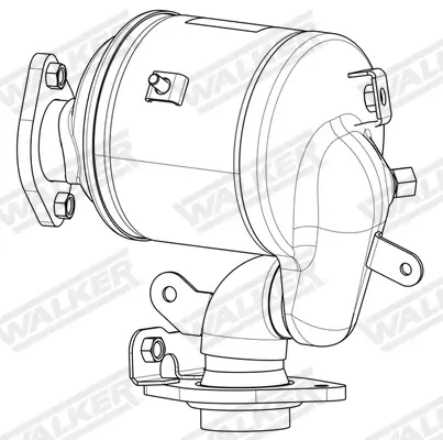 Ruß-/Partikelfilter, Abgasanlage WALKER 73417 Bild Ruß-/Partikelfilter, Abgasanlage WALKER 73417