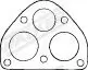 Dichtung, Abgasrohr hinten Mitte vorne WALKER 80012 Bild Dichtung, Abgasrohr hinten Mitte vorne WALKER 80012