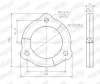 Dichtung, Abgasrohr hinten Mitte vorne WALKER 80315