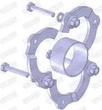 Dichtung, Abgasrohr hinten Mitte vorne WALKER 80315