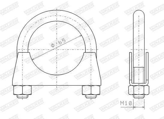 Klemmstück, Abgasanlage WALKER 80339 Bild Klemmstück, Abgasanlage WALKER 80339