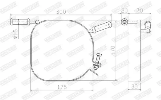 Halter, Abgasanlage WALKER 80595 Bild Halter, Abgasanlage WALKER 80595