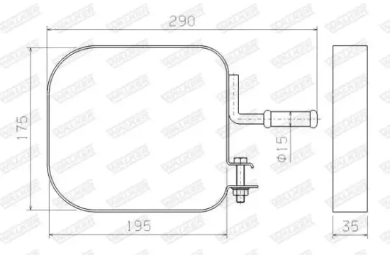 Halter, Abgasanlage WALKER 80596 Bild Halter, Abgasanlage WALKER 80596