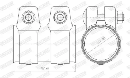 Rohrverbinder, Abgasanlage WALKER 80715 Bild Rohrverbinder, Abgasanlage WALKER 80715
