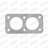 Dichtung, Abgasrohr hinten Mitte vorne WALKER 81020